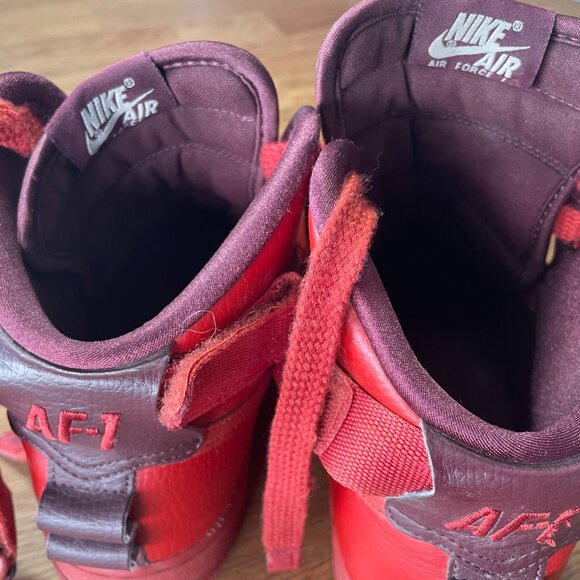 Nike Air Force 1 High Utility "Dune Red" - Women's Size 9 - Picture 6 of 9